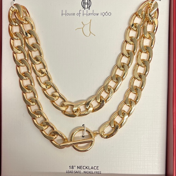 House of Harlow 1960 | Chain Necklace w/ Toggle Clasp ✨ - Picture 4 of 9